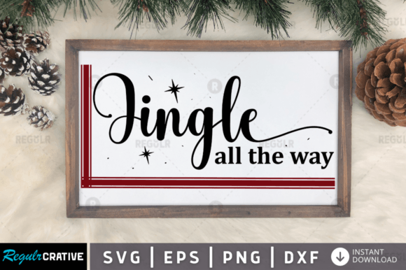Download FREE Jingle All the Way Svg Design - Premium Bundle